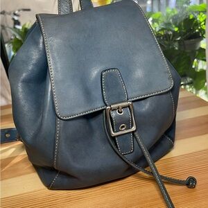 Coach Legacy Drawstring Backpack 9569 Distressed Blue